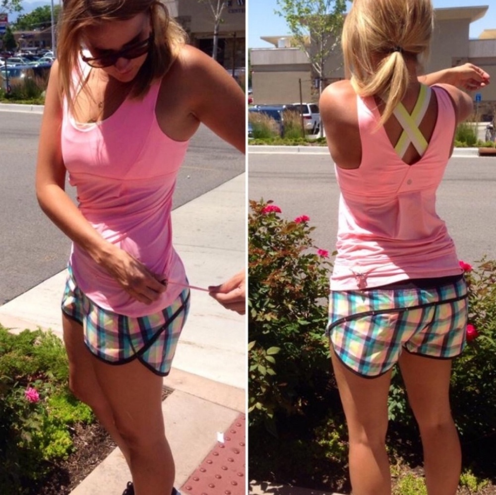 🍋 RARE HTF Lululemon Wee wheezy Check Run Times